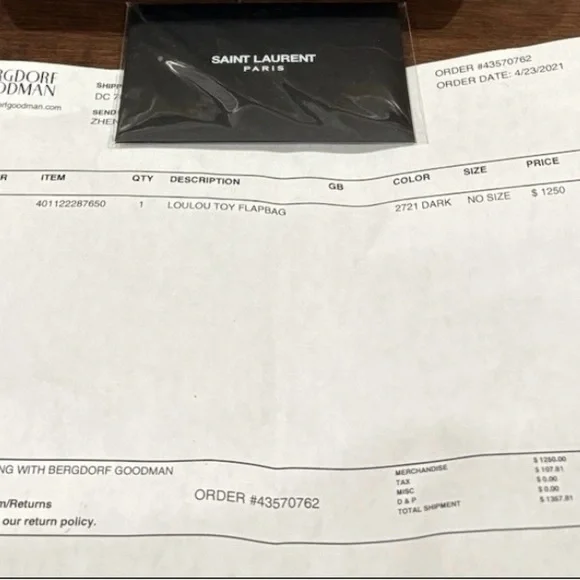 Saint Laurent YSL small Toy Lou Lou Tan beige Leather Crossbody Bag - Picture 13 of 13